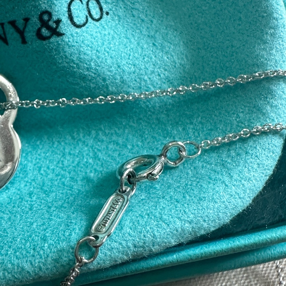 💙Tiffany  & Co 💙 heart necklace Sterling silver Authentic - Picture 13 of 15